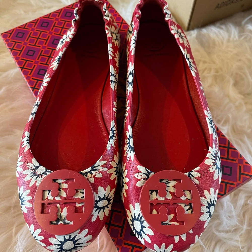 Tory Burch Minnie Travel Ballet sz Women 7.5